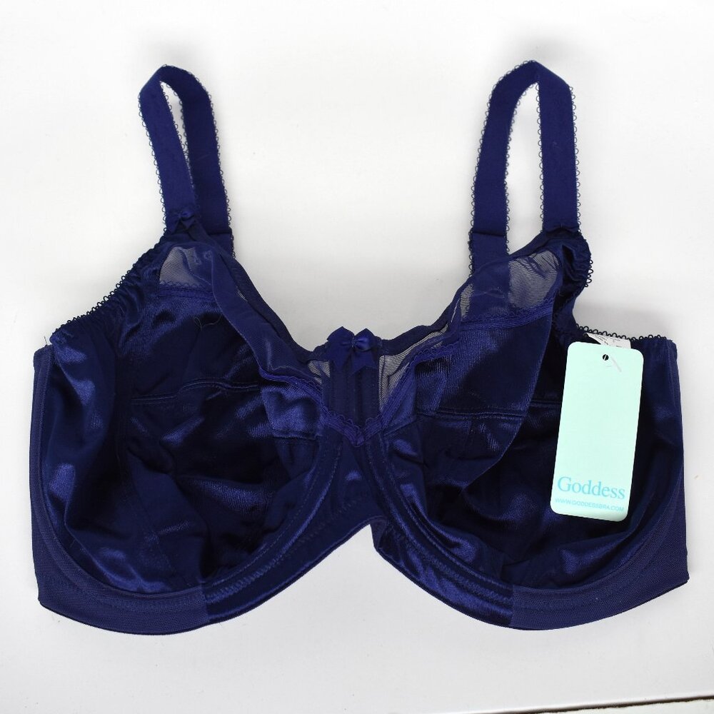 Goddess Keira Underwire Banded Bra Ink Size 34I NWT